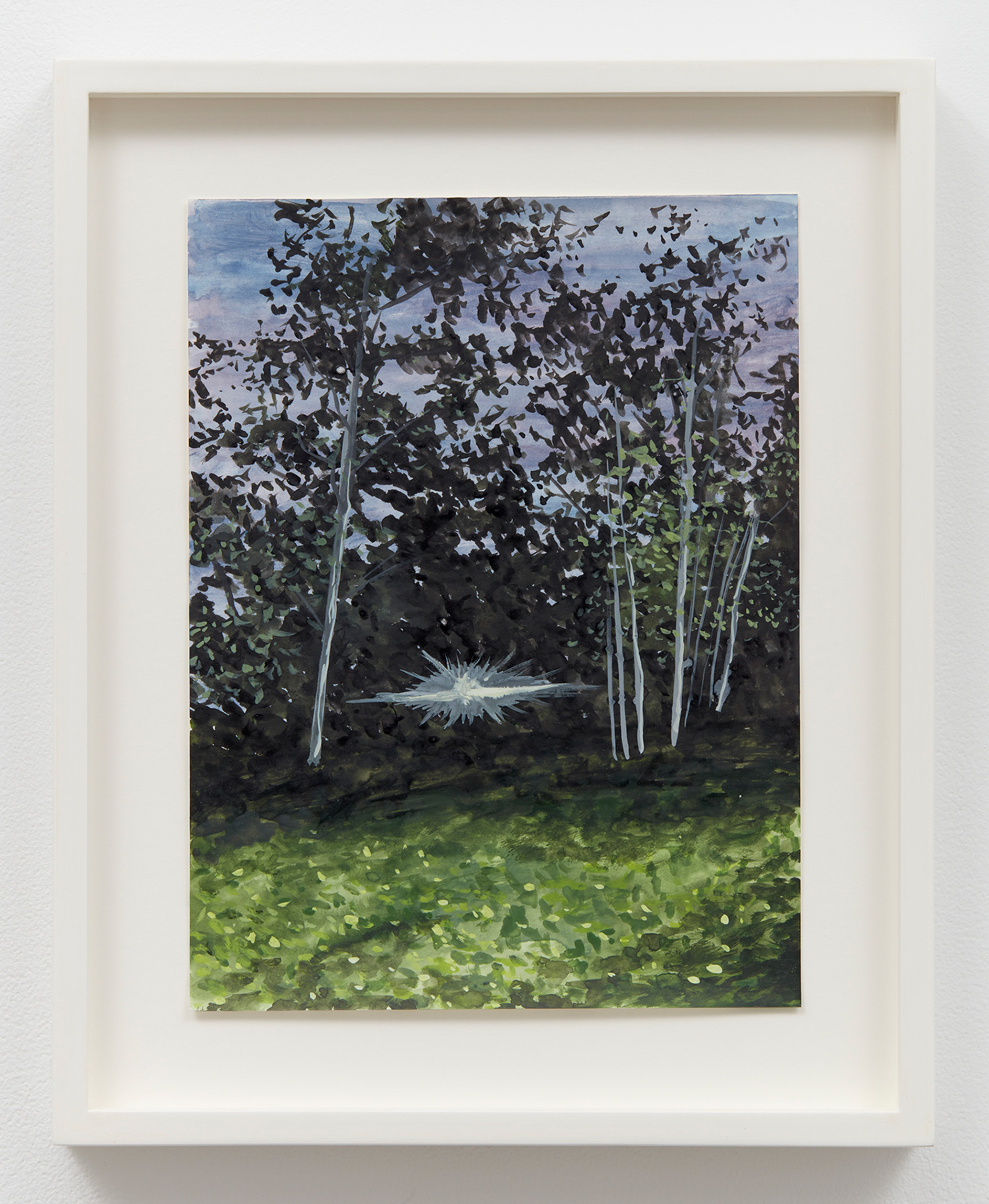 John Hodgkinson, <i>Untitled</i>, 2025. Watercolor on paper, 16 x 13 in (40.64 x 33.02 cm)